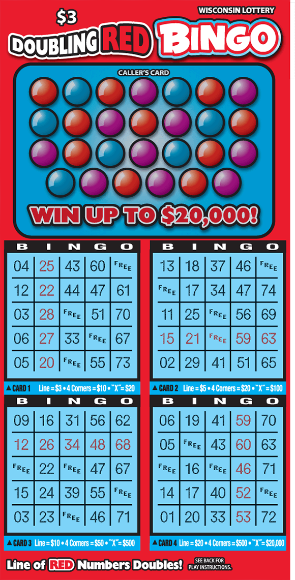 DOUBLING RED BINGO (2252) Wisconsin Lottery